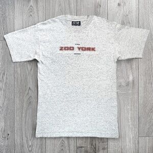 Zoo York Supreme Zoo Thousand T-Shirt Heather Grey Size M Vintage Y2k Streetwear